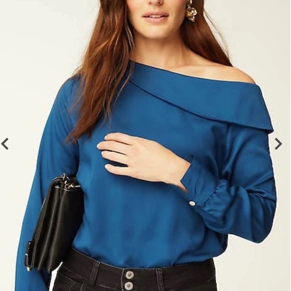 J. Jill Soft Luxe One-Shoulder Top M Petite New with tags